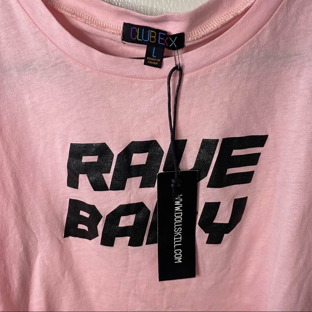 Dolls Kill Rave Baby Tee - Picture 4 of 4